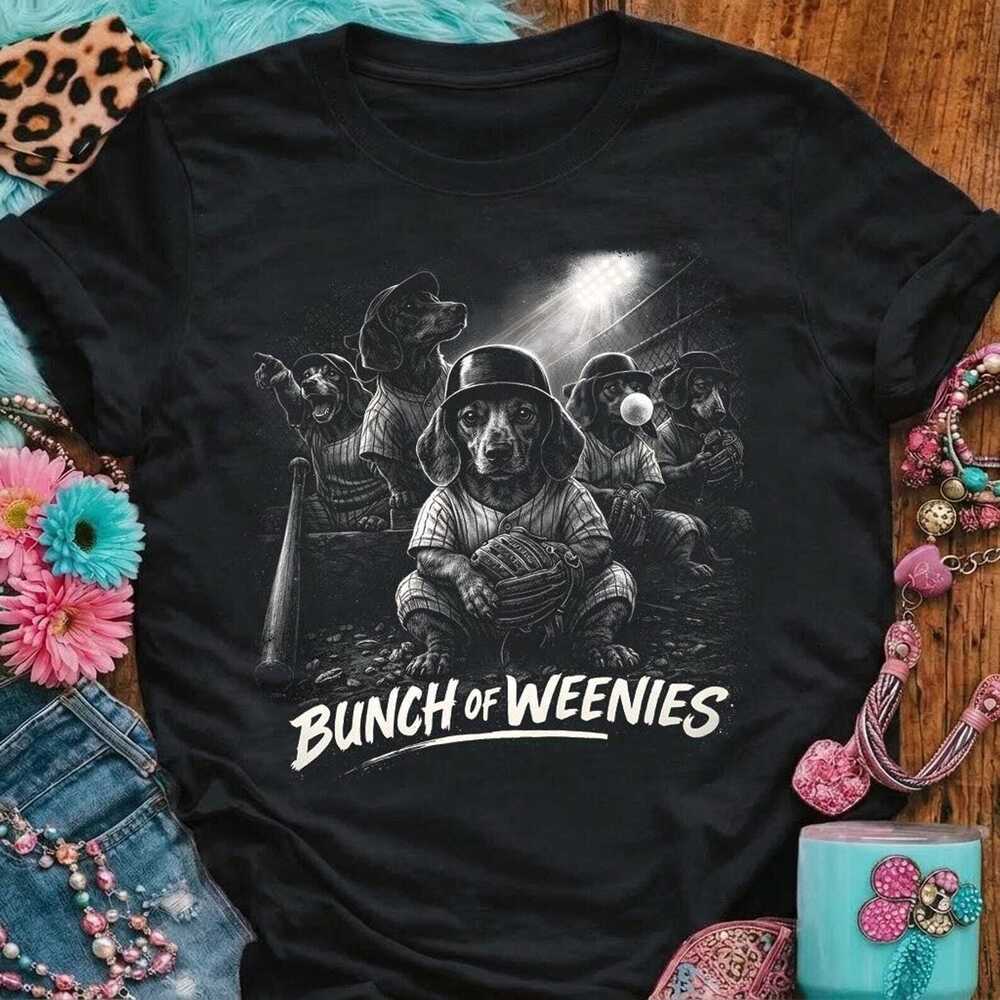 Bunch Of Weenies Shirt, Dachshund Baseball Tshirt